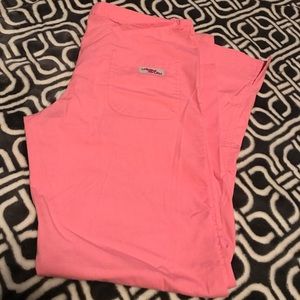 Pink scrub pants
